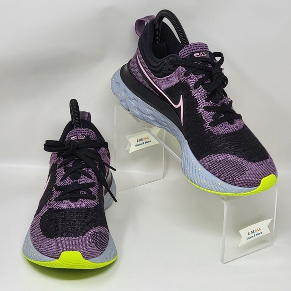 Nike React Infinity Run Flyknit 2 Violet Running Women Size Multi CT2423-500 New - Picture 3 of 10